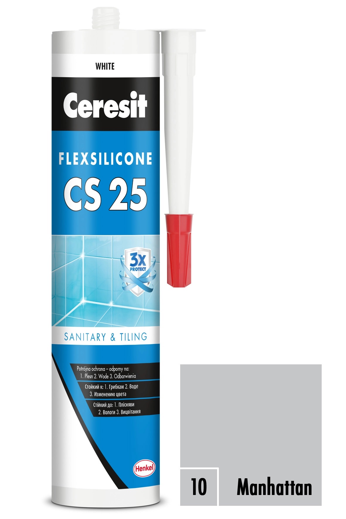 Silikón Ceresit CS 25 manhatan 280ml